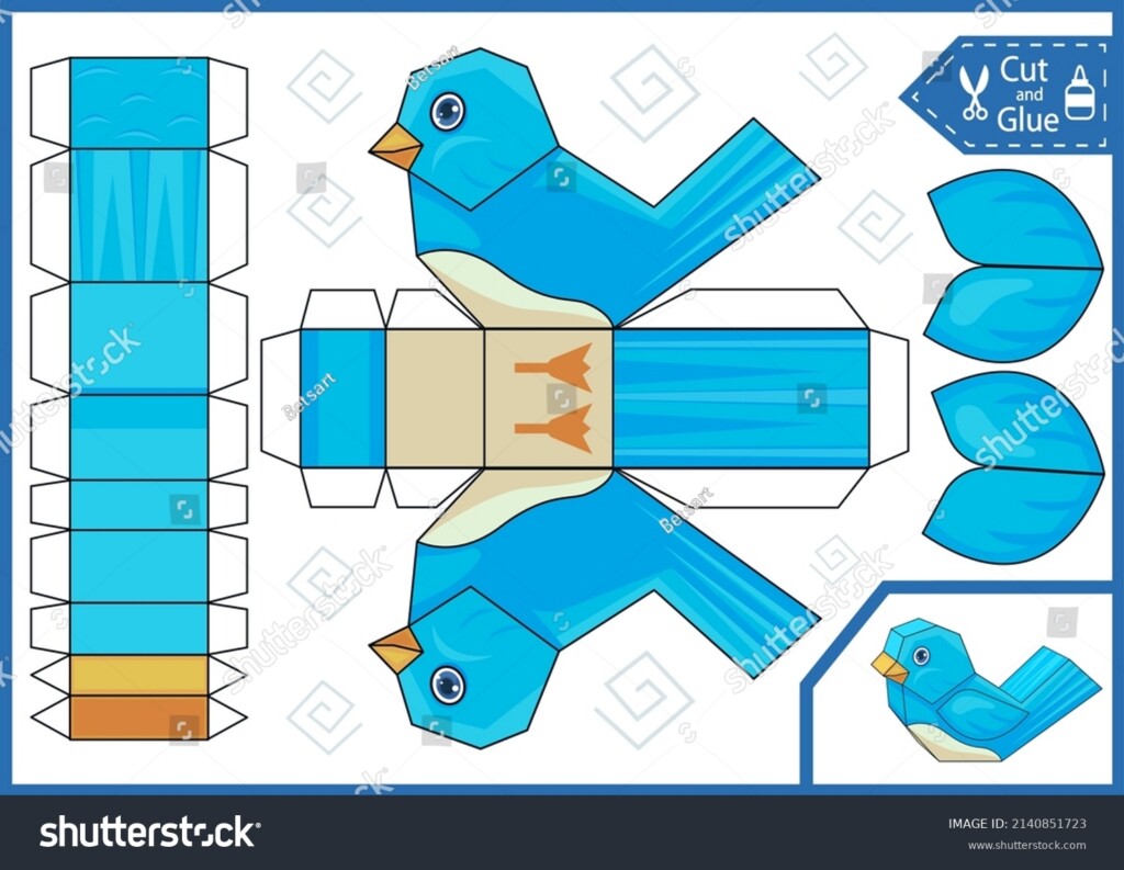 10 432 Animal Paper Craft Template Images Stock Photos 3D Objects 
