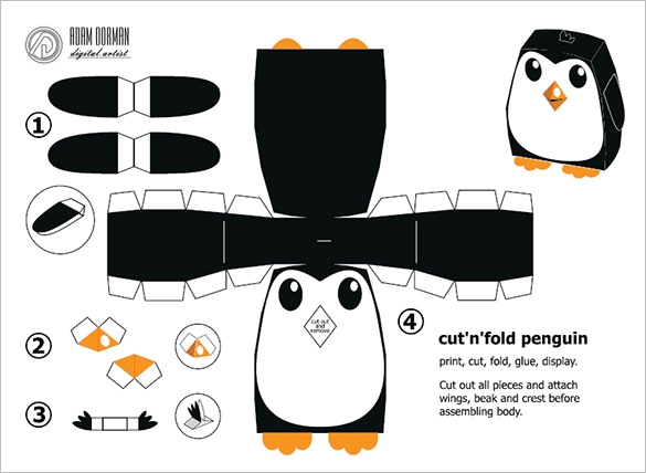 12 Paper Folding Templates PSD