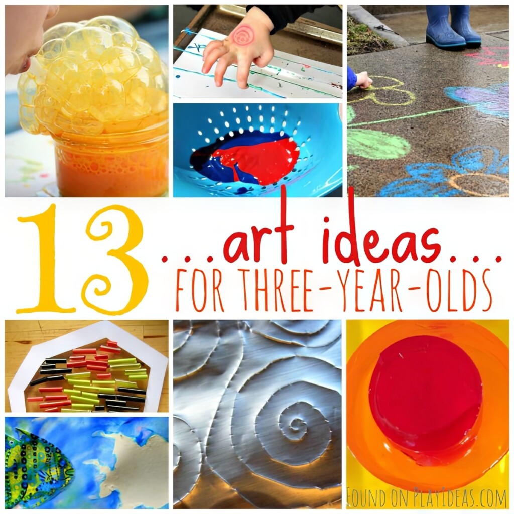 13 Easy Art Activities For 3 Year Olds