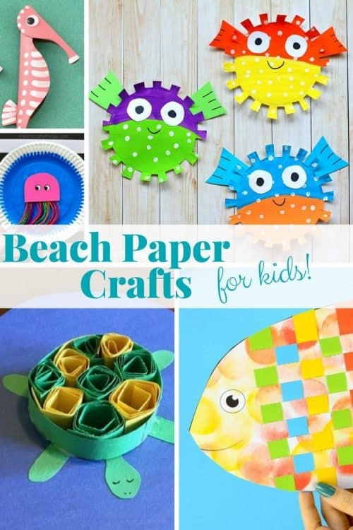 17 Easy Beach Paper Crafts For Your Kids To Make This Summer Twitchetts