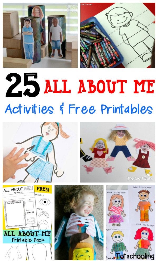 25 All About Me Activities Free Printables Preschool Theme 