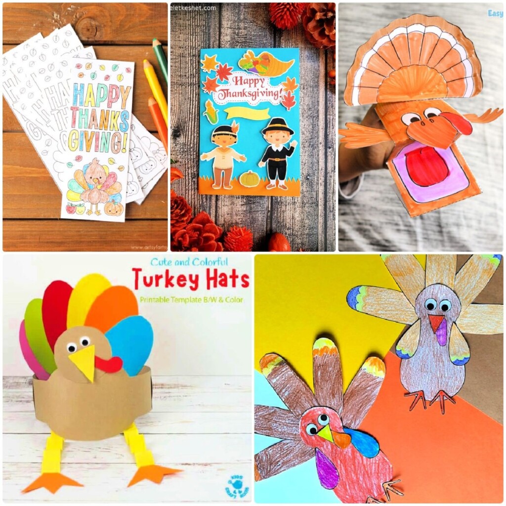 25 Printable Thanksgiving Crafts For Kids Craftulate