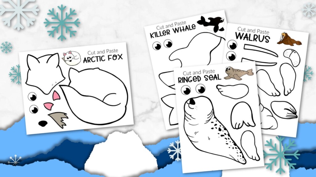 28 ULTIMATE Arctic Animal Cut And Paste Craft Templates Simple Mom 