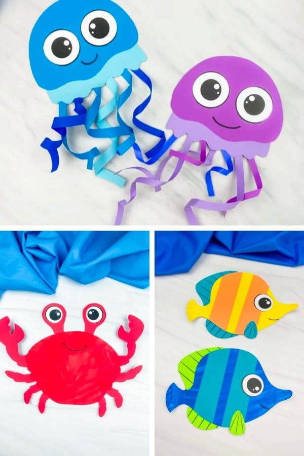 38 Fun Ocean Crafts For Kids Free Templates 