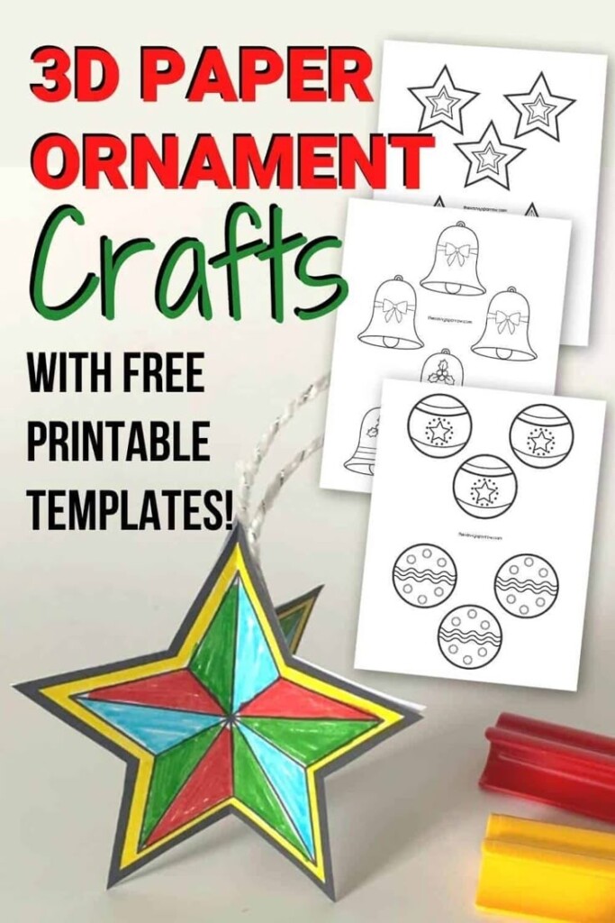 3d Christmas Crafts Printable 3d Construction Paper Reindeer