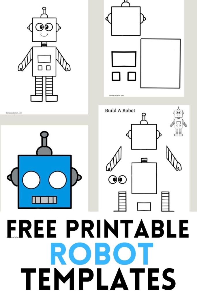 3d Paper Robot Template Printable Printable Templates Free Jethro Jeff