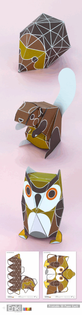 3D Woodland Animals Paper Model Printables A Fantastic Selection Of 