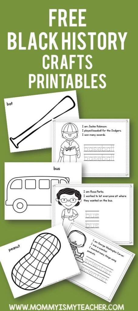 5 Free Crafts For Black History Month Black History Month Preschool 