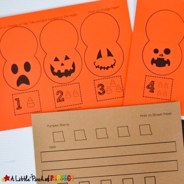 5 Little Pumpkins Craft With FREE Template To Lift The Flap A Little 