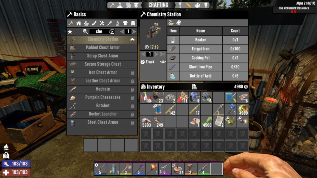 7 Days To Die How To Craft And Use Chemistry Stations