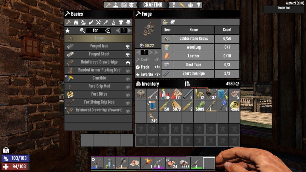 7 Days To Die How To Craft And Use Forges