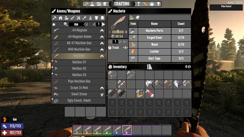 7 Days To Die How To Craft And Use The Machete Corrosion Hour