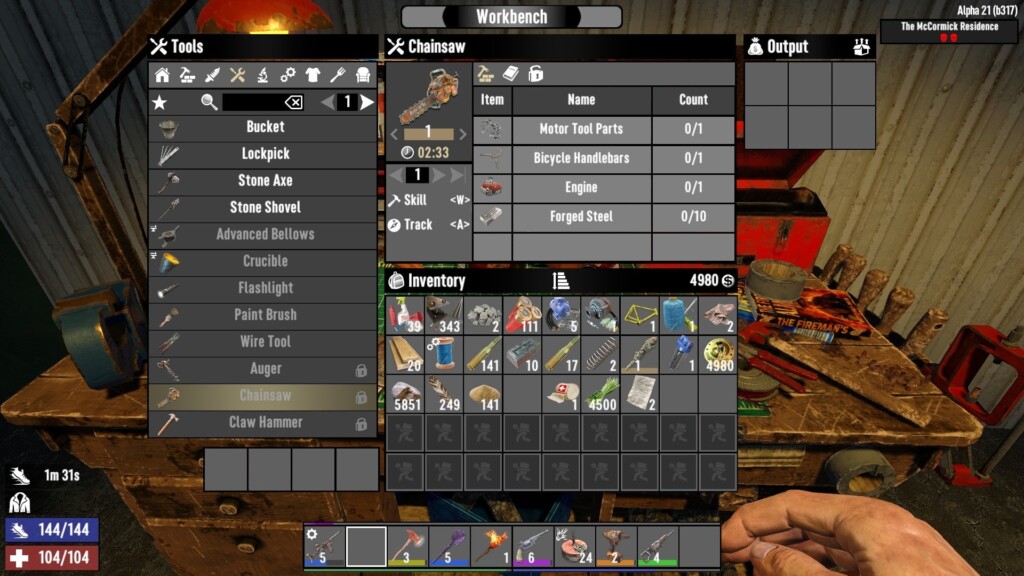 7 Days To Die How To Craft And Use Workbenches