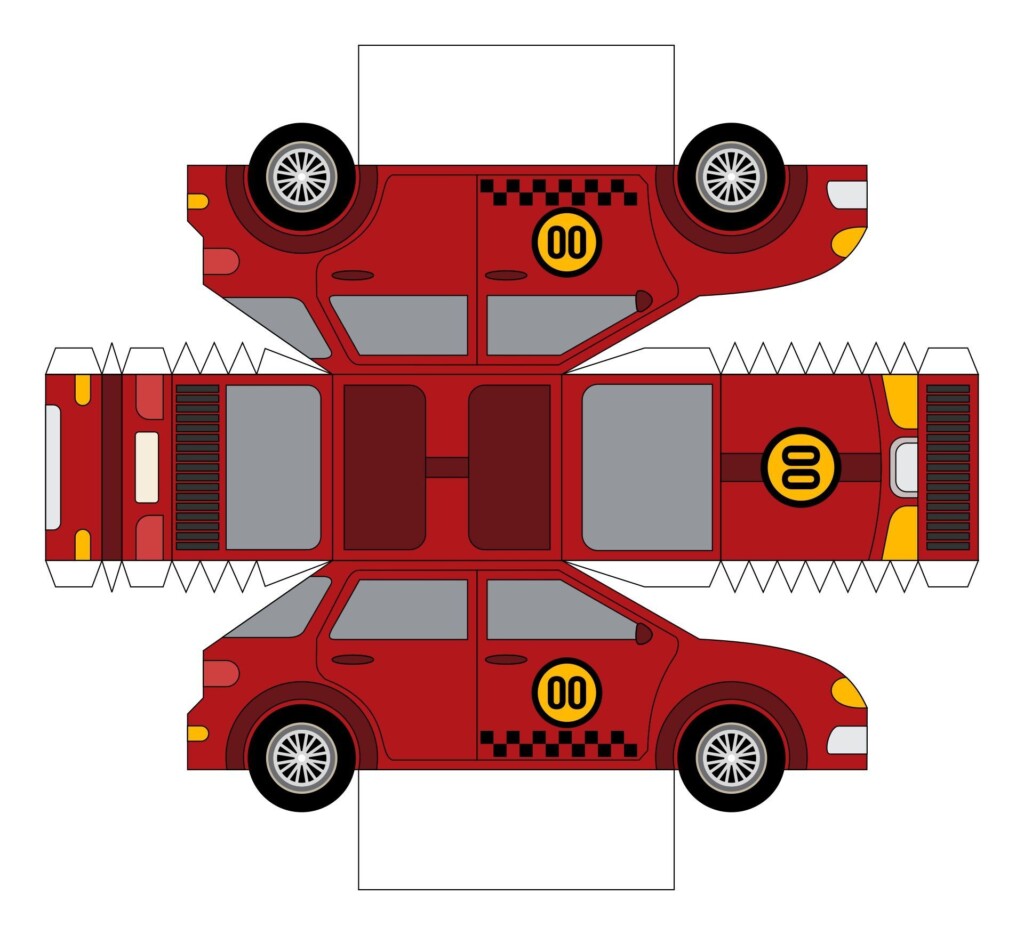 8 Best Printable 3d Cars Paper Crafts Templates Artofit