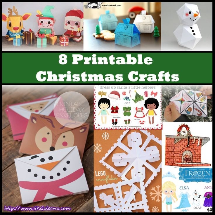 8 Fun And Free Printable Christmas Paper Crafts Christmas Paper 