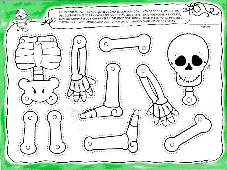 9 Printable Skeleton Crafts Printables 4 Mom