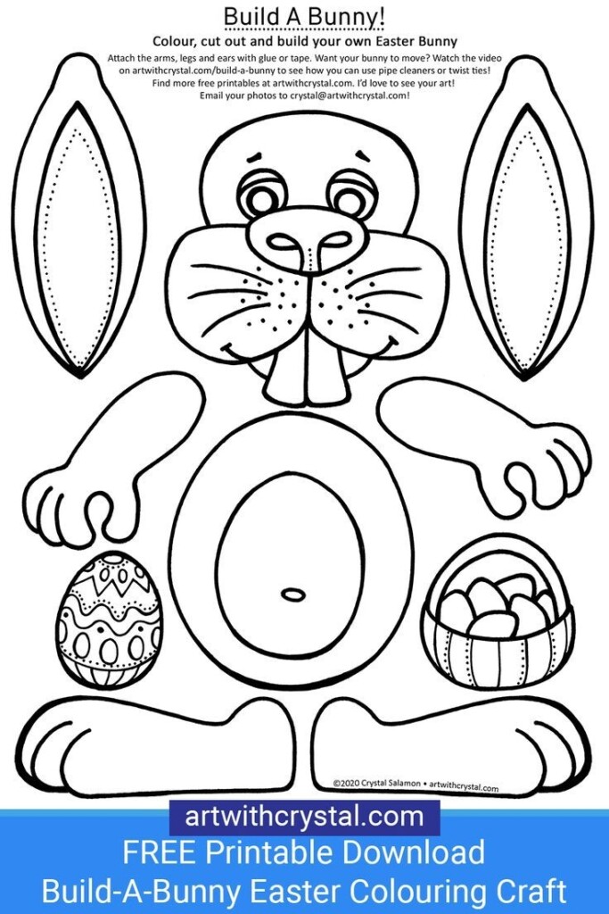 A Fun Free Craft For Easter Colour Cut Out Then Build Your Own Custom 