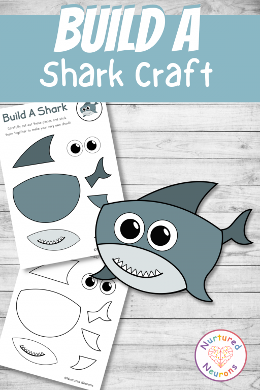 A Super Build A Shark Craft Preschool Printable Nurtured Neurons