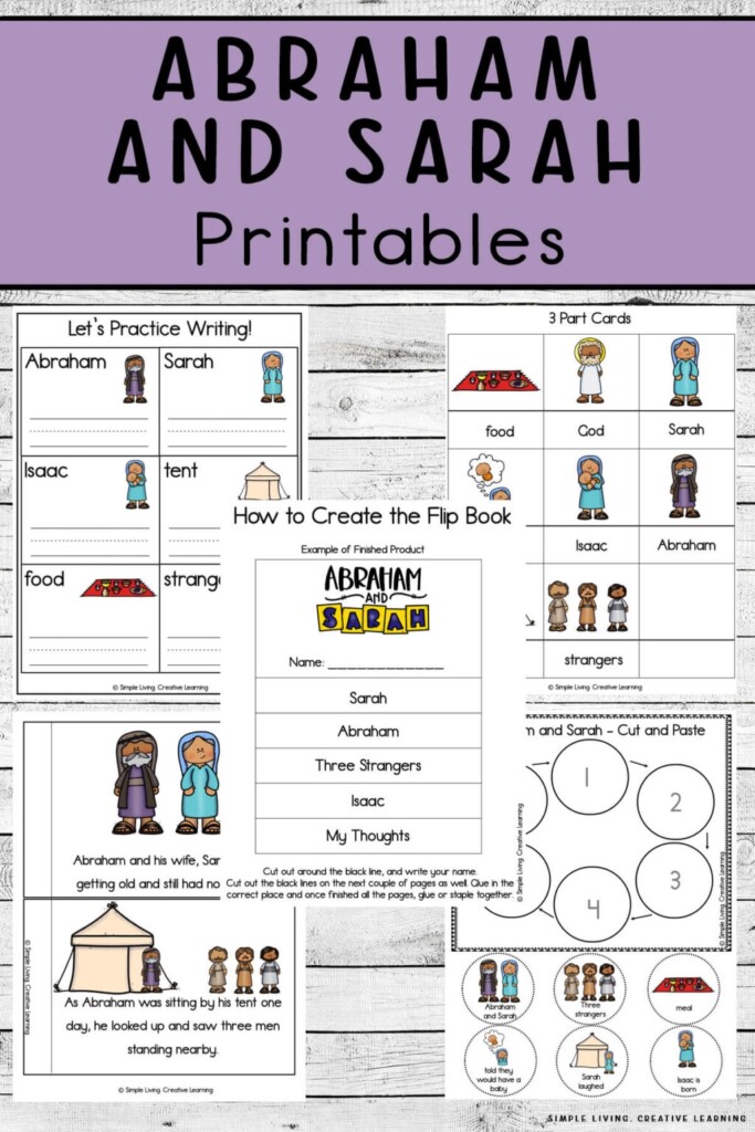 Abraham And Sarah Printables Simple Living Creative Learning