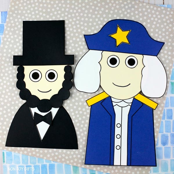 Abraham Lincoln Craft PRINTABLE For President 39 s Day Non Toy Gifts