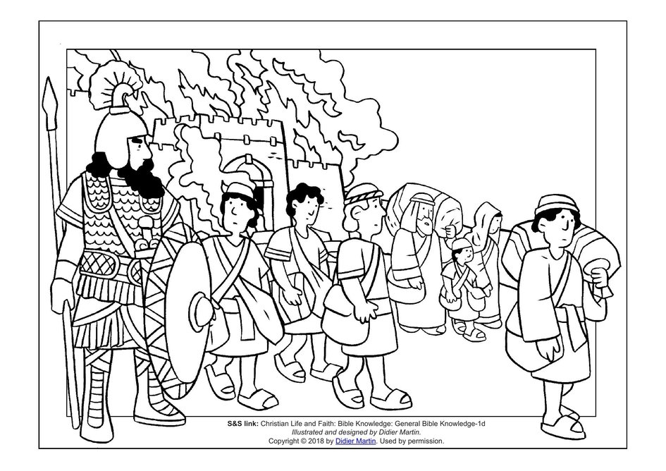 Absalom Coloring Bible Death David Pages King Printable Crafts Kids 