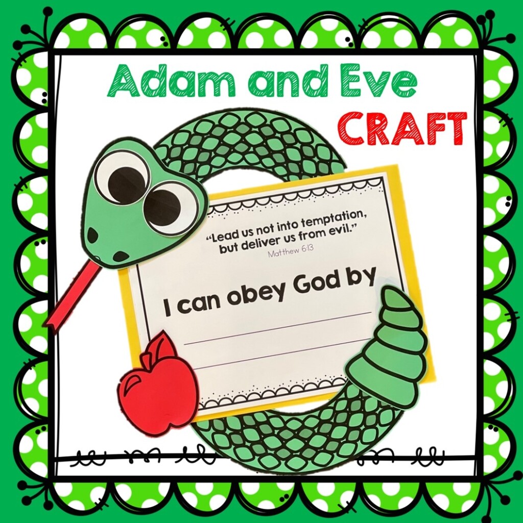 Adam And Eve Craft Printable