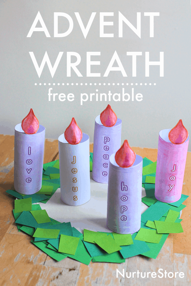 Advent Candle Printable For Children NurtureStore Advent Crafts 