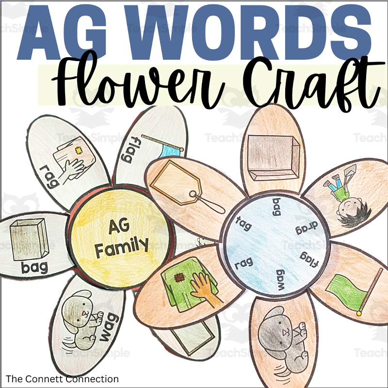 AG Word Family Flower Craft By Teach Simple