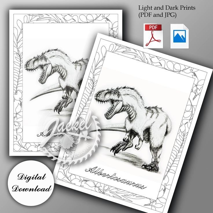 Albertosaurus Printable Coloring Pages