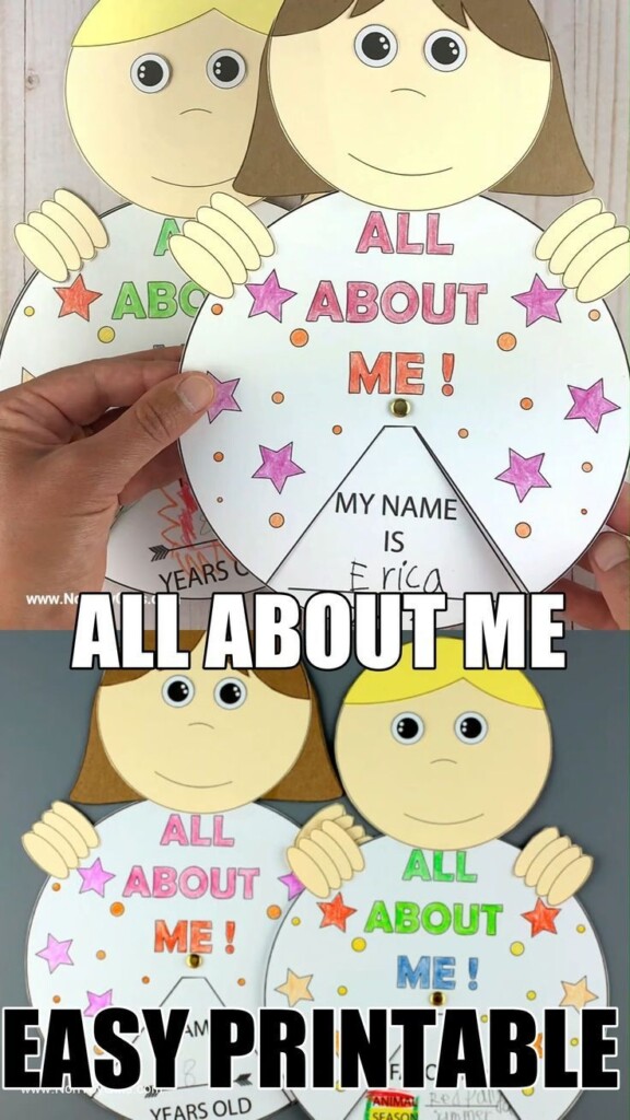 All About Me Craft For Kids With Printable Artofit