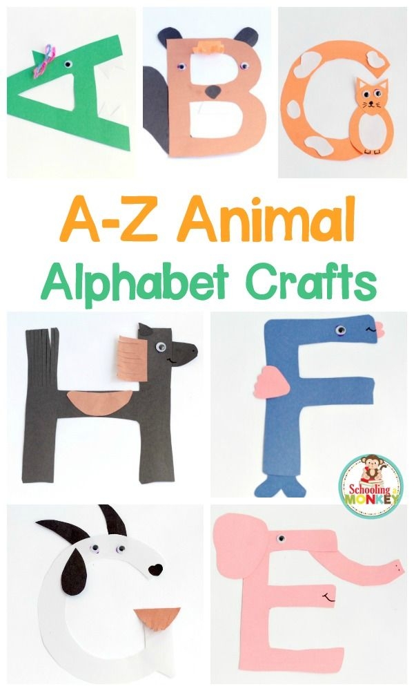 Alphabet Letter Animal Crafts