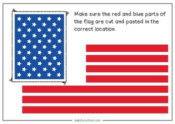 American Flag Printable Craft USA Flag Craft Country Flag By 