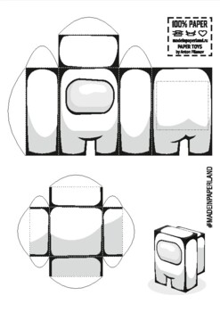 Among Us Papercraft Template Printable Among Us Papercraft Printable 