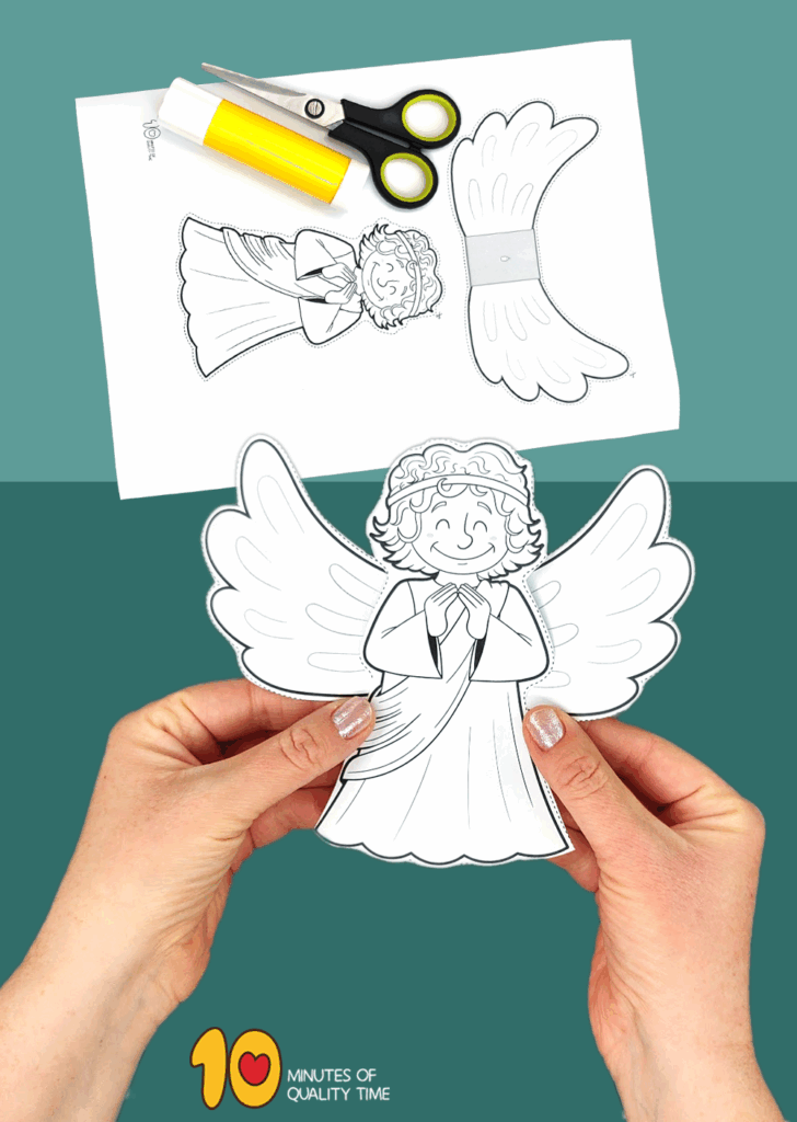 Angel Template Super Easy Christmas Craft Artofit
