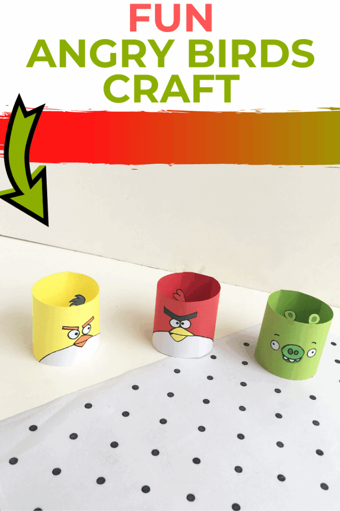 Angry Birds Craft With Free Printable Template Bird Crafts Crafts 