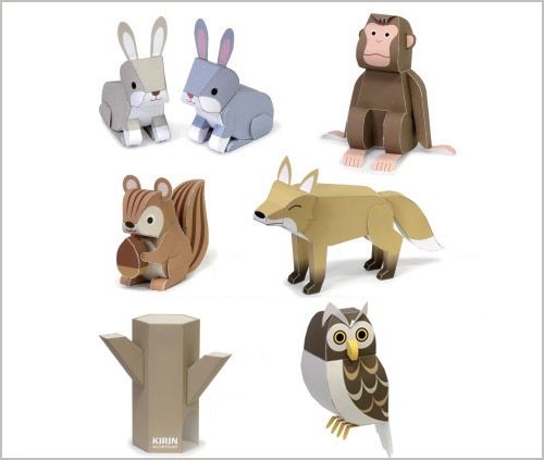 Animales 3d Imprimibles Animales De Papel Manualidades Animales Y 