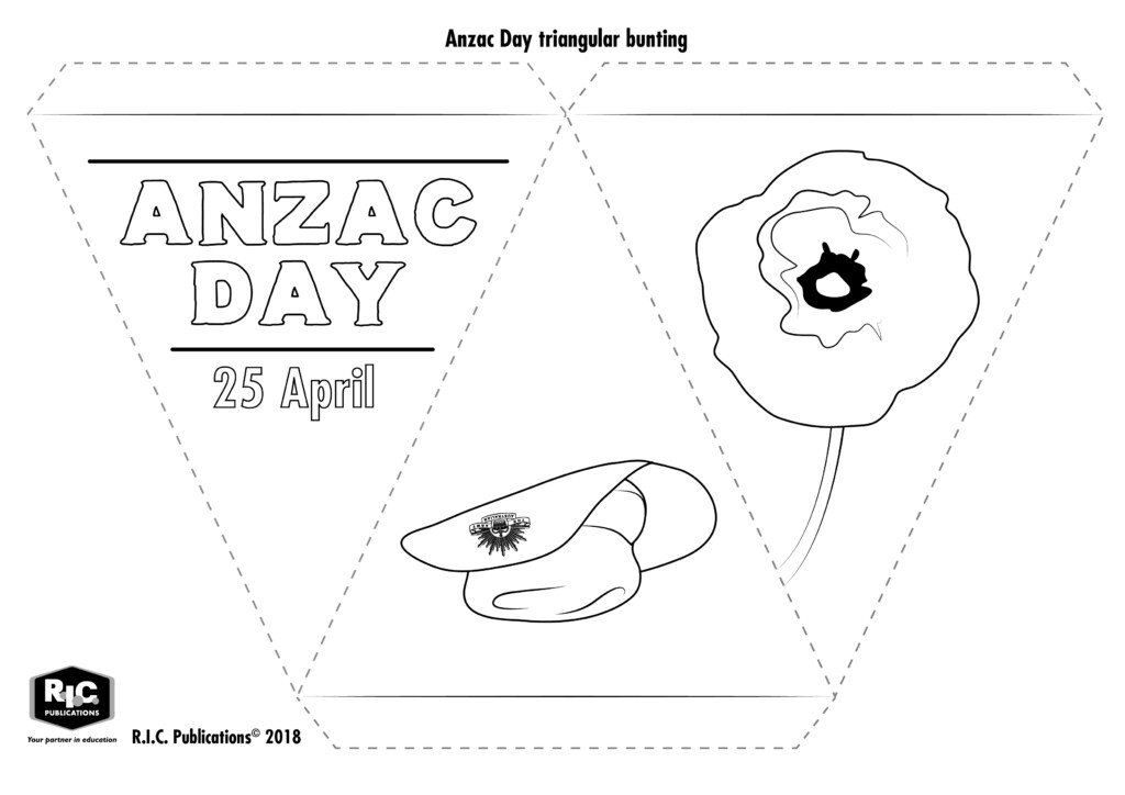 Anzac Day Classroom Bunting
