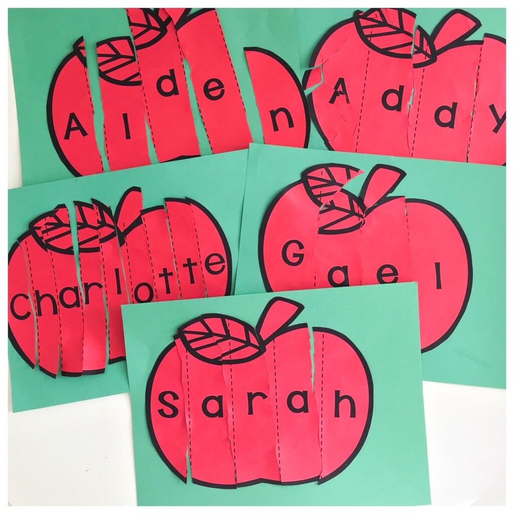 Apple Name Activity Ms Stephanie 39 s Preschool