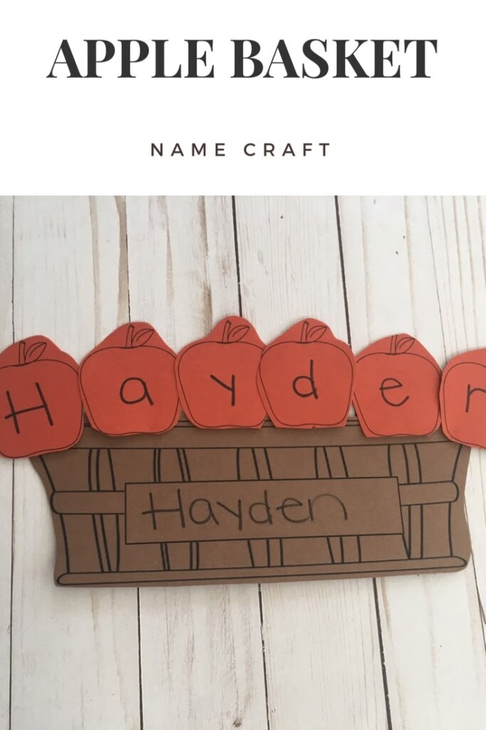 Apple Name Craft Printable Free Printable Templates