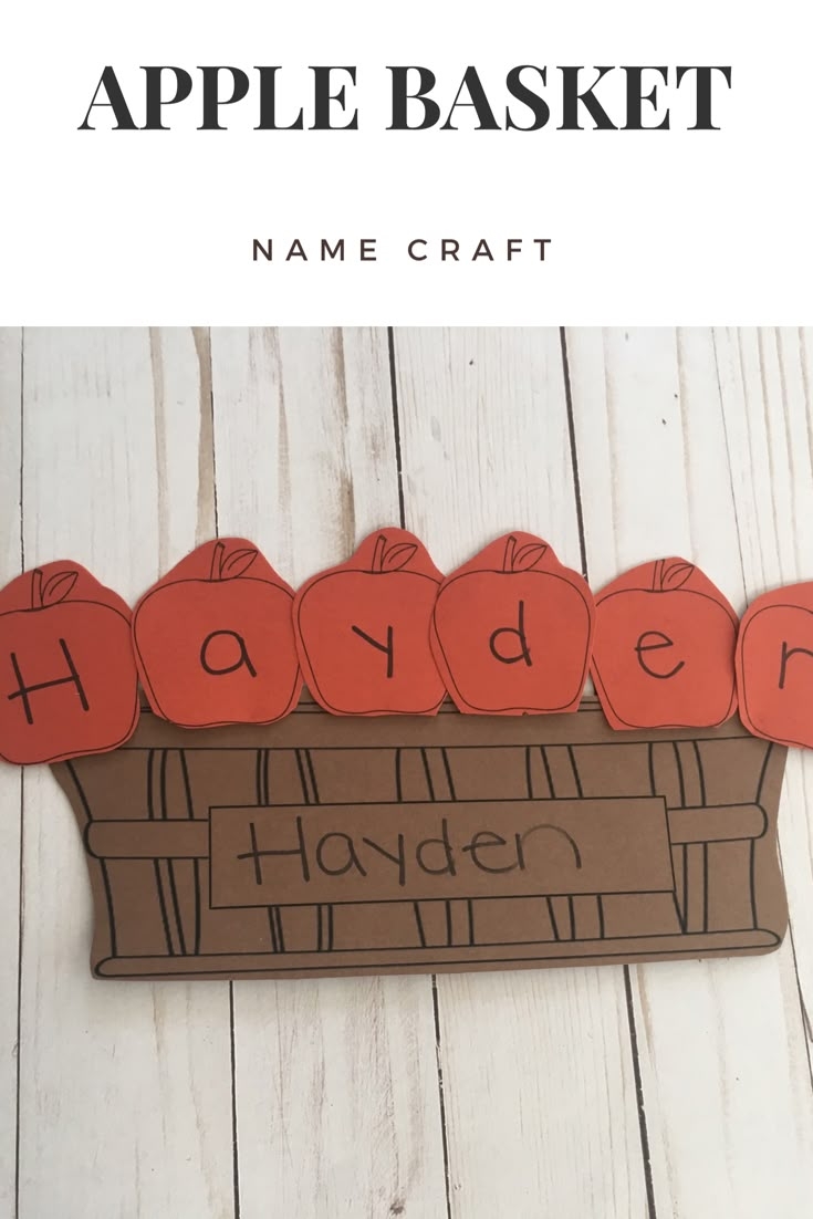 Apple Name Craft Printable Free Printable Templates