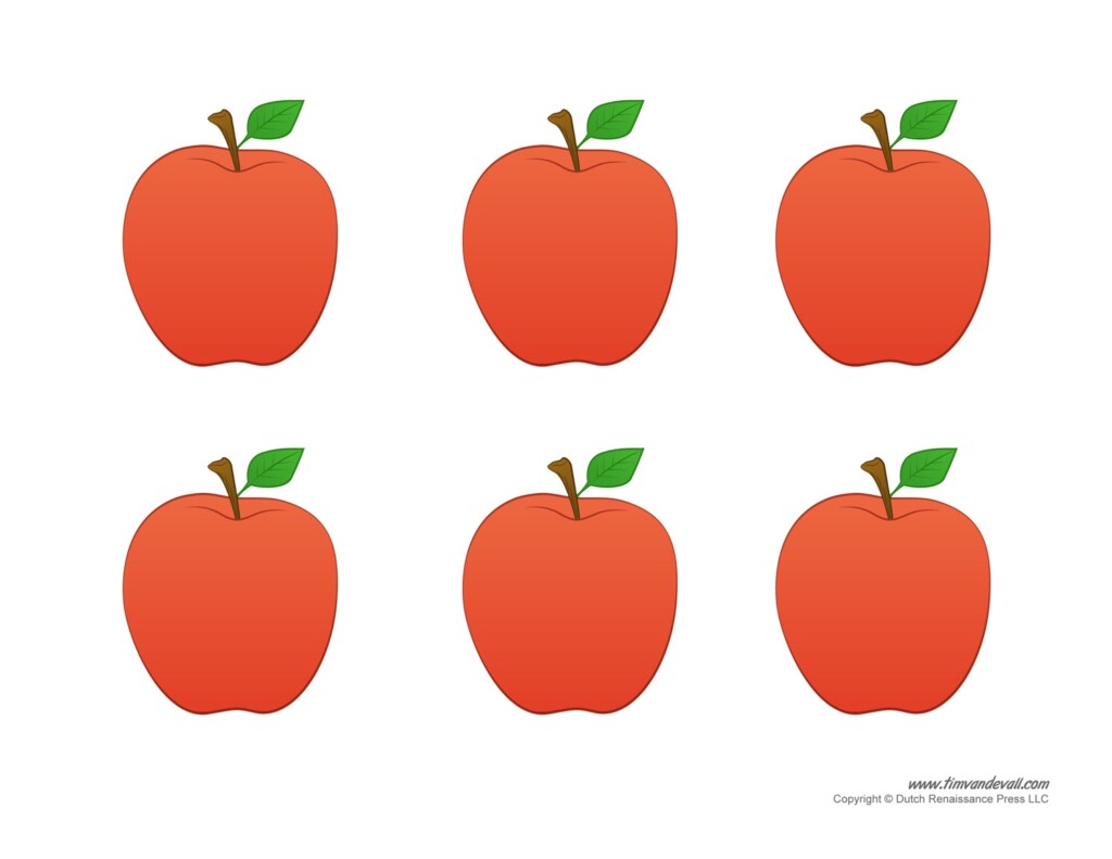 Apple Templates Tim 39 s Printables