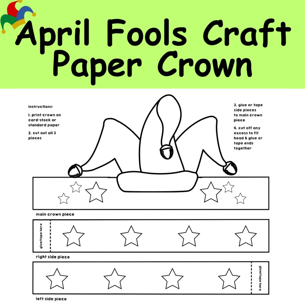 April Fools Day Craft Paper Crown Made By Teachers