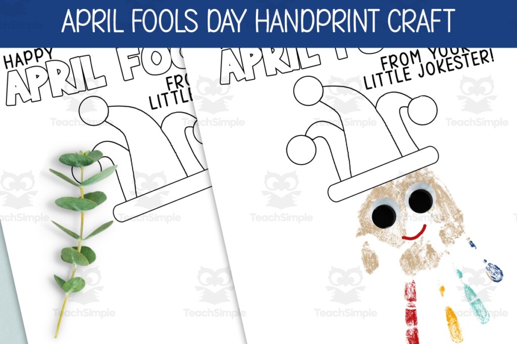 April Fools Day Handprint Art Spring Preschool Crafts DIY Activity By 