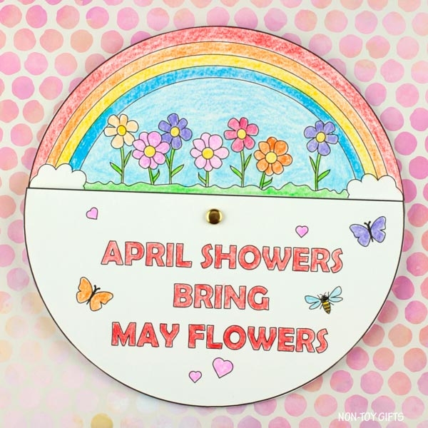 April Showers Bring May Flowers Craft For Kids Non Toy Gifts