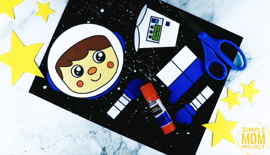 Astronaut Craft With Printable Template Simple Mom Project