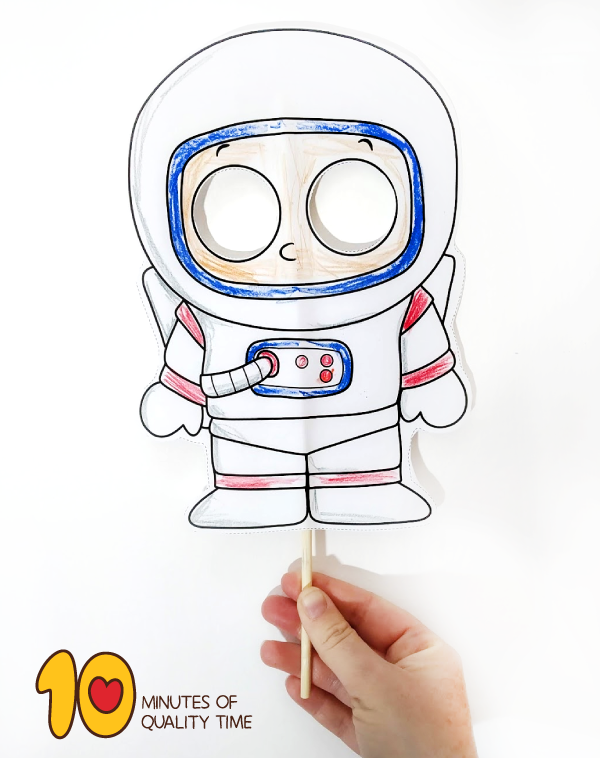 Astronaut Paper Mask 10 Minutes Of Quality Time