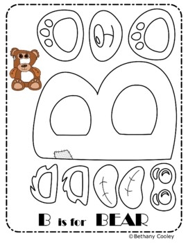B Is For Bear Zoo Alphabet Zoo Phonics Inspired Craft TPT