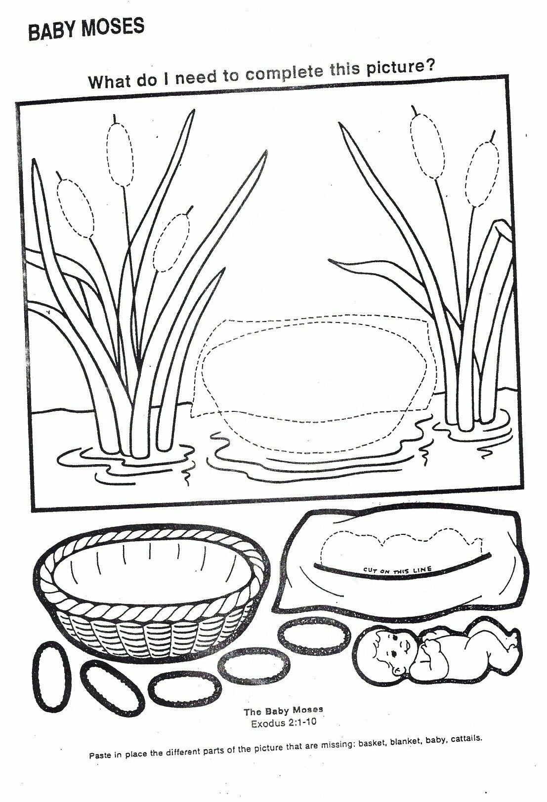 Baby Moses Craft Template
