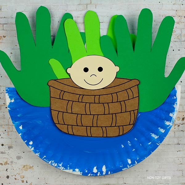 Baby Moses Handprint Craft With Template Non Toy Gifts