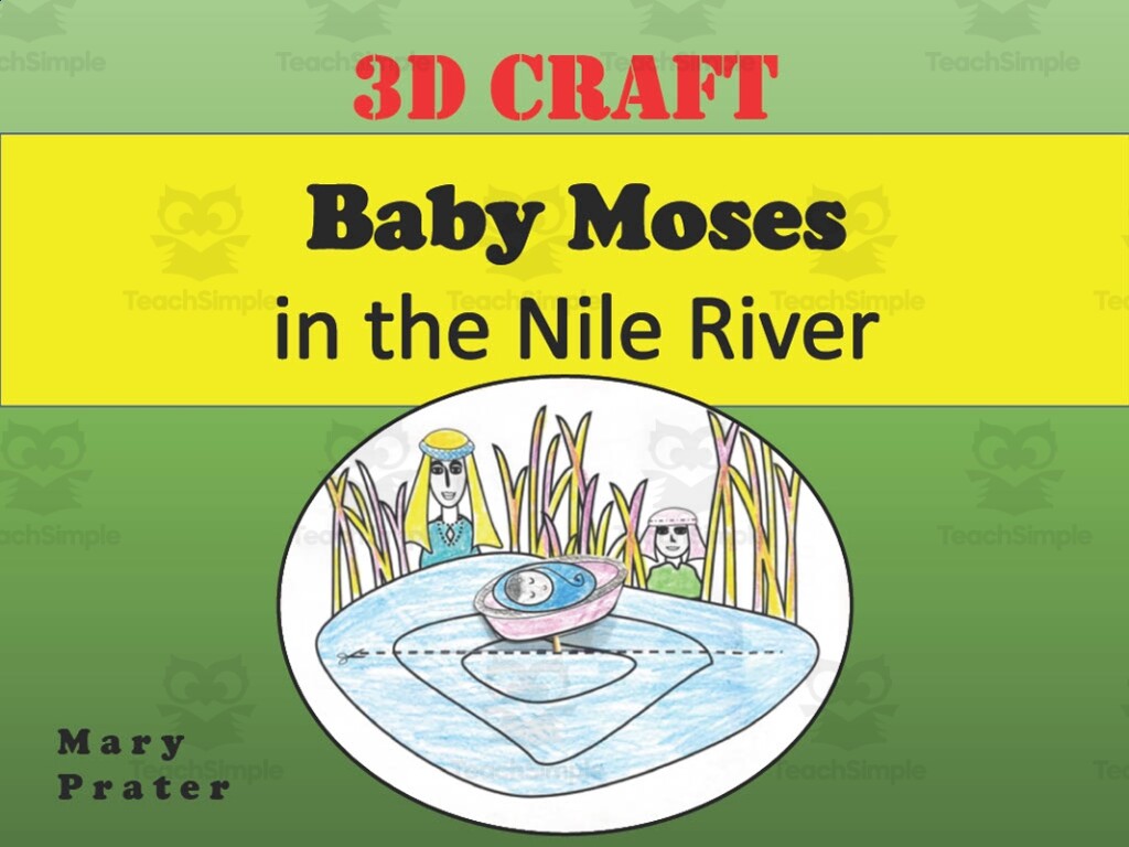 Baby Moses Printable Craft By Teach Simple